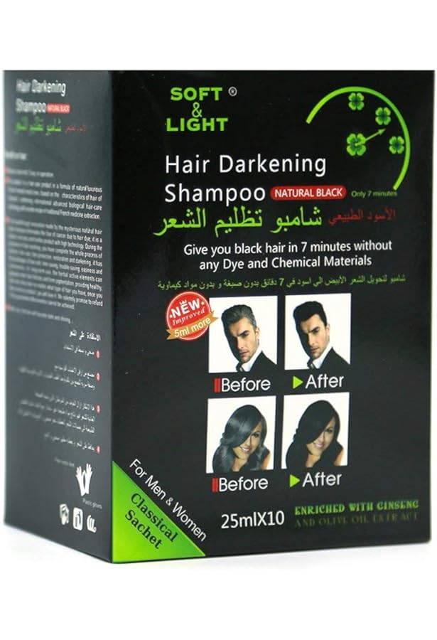 Hair darkening shampo Black 25ML