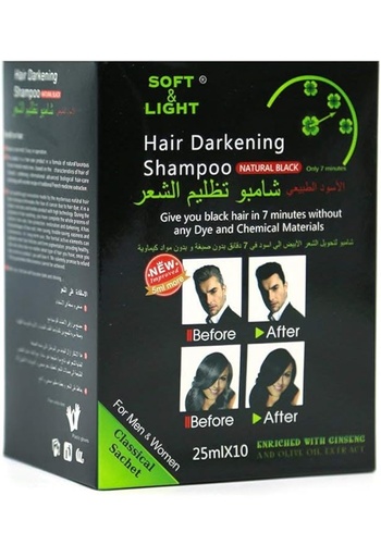 [10107] Hair darkening shampo Black 25ML